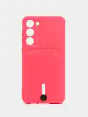 Фуксия силиконовый чехол для Samsung Galaxy S23 Plus, S23+ (Самсунг Галакси С23 Плюс), с карманом
