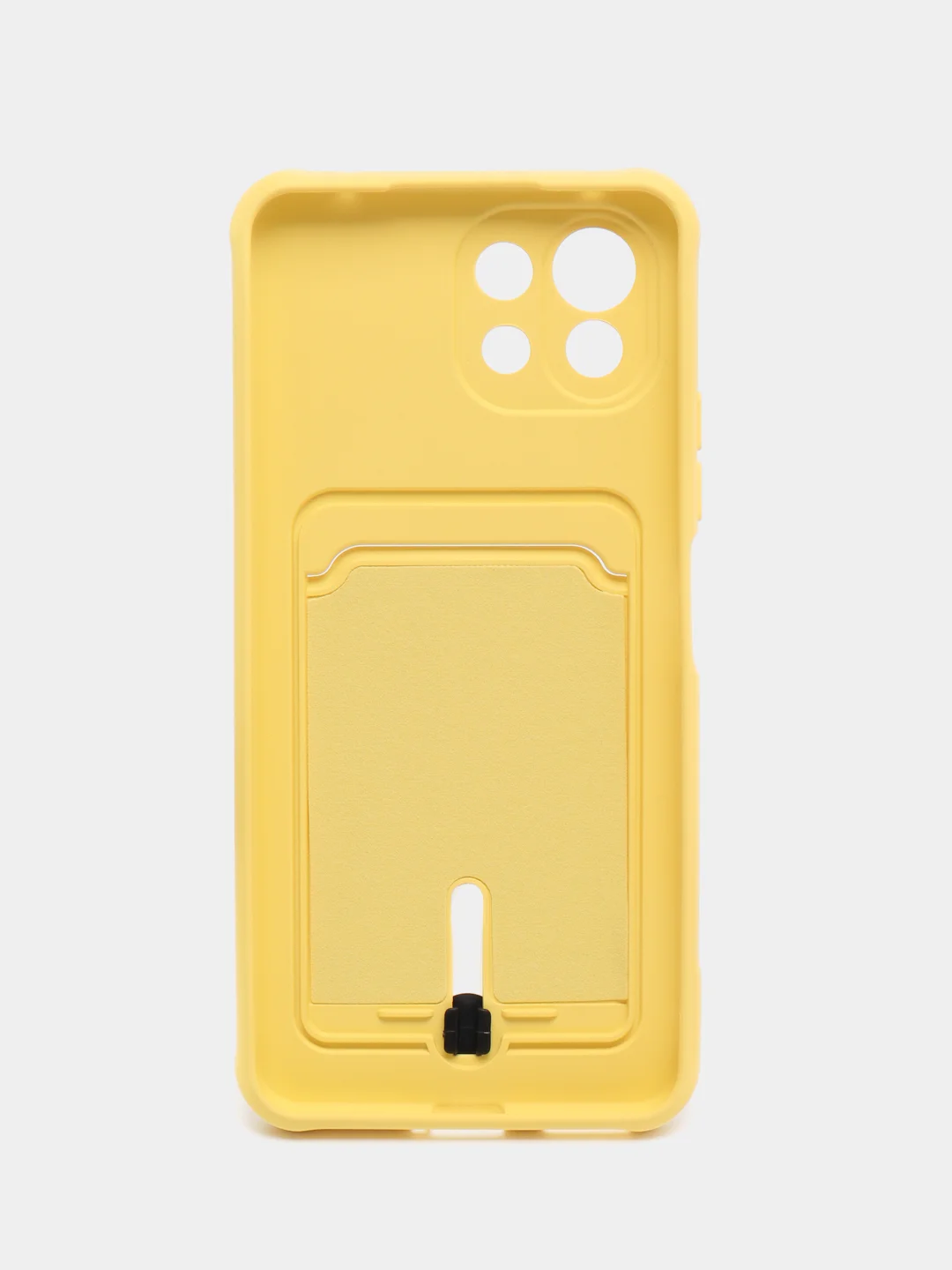 Желтый чехол для Xiaomi Mi 11 Lite / Mi 11 Lite 5G NE ( Ми 11 Лайт )с карманом для карт