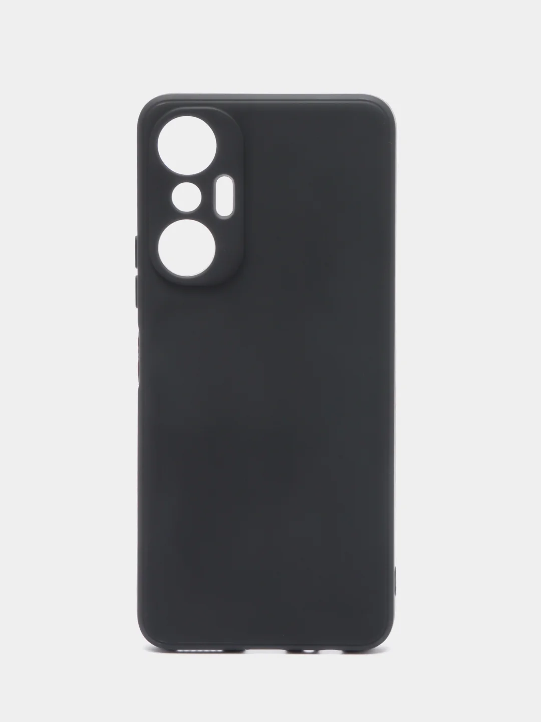 Черный чехол для Infinix Hot 20s (Инфиникс Хот 20с) силиконовый, с защитой камеры