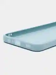 Светло-синий силиконовый чехол Samsung Galaxy A03 (Самсунг Галакси А03) прозрачный