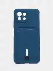 Синий чехол для Xiaomi Mi 11 Lite / Mi 11 Lite 5G NE ( Ми 11 Лайт )с карманом для карт