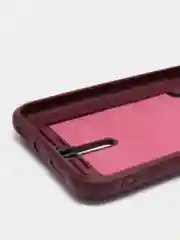 Тёмно-бордовый силиконовый чехол для iPhone XR (Айфон ХР) с карманом для карт, чехол на айфон
