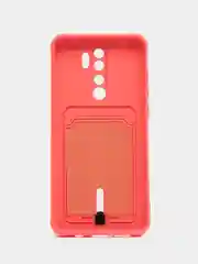 Коралловый чехол для Xiaomi Redmi Note 8 Pro (Редми Нот 8 Про) силиконовый , с карманом