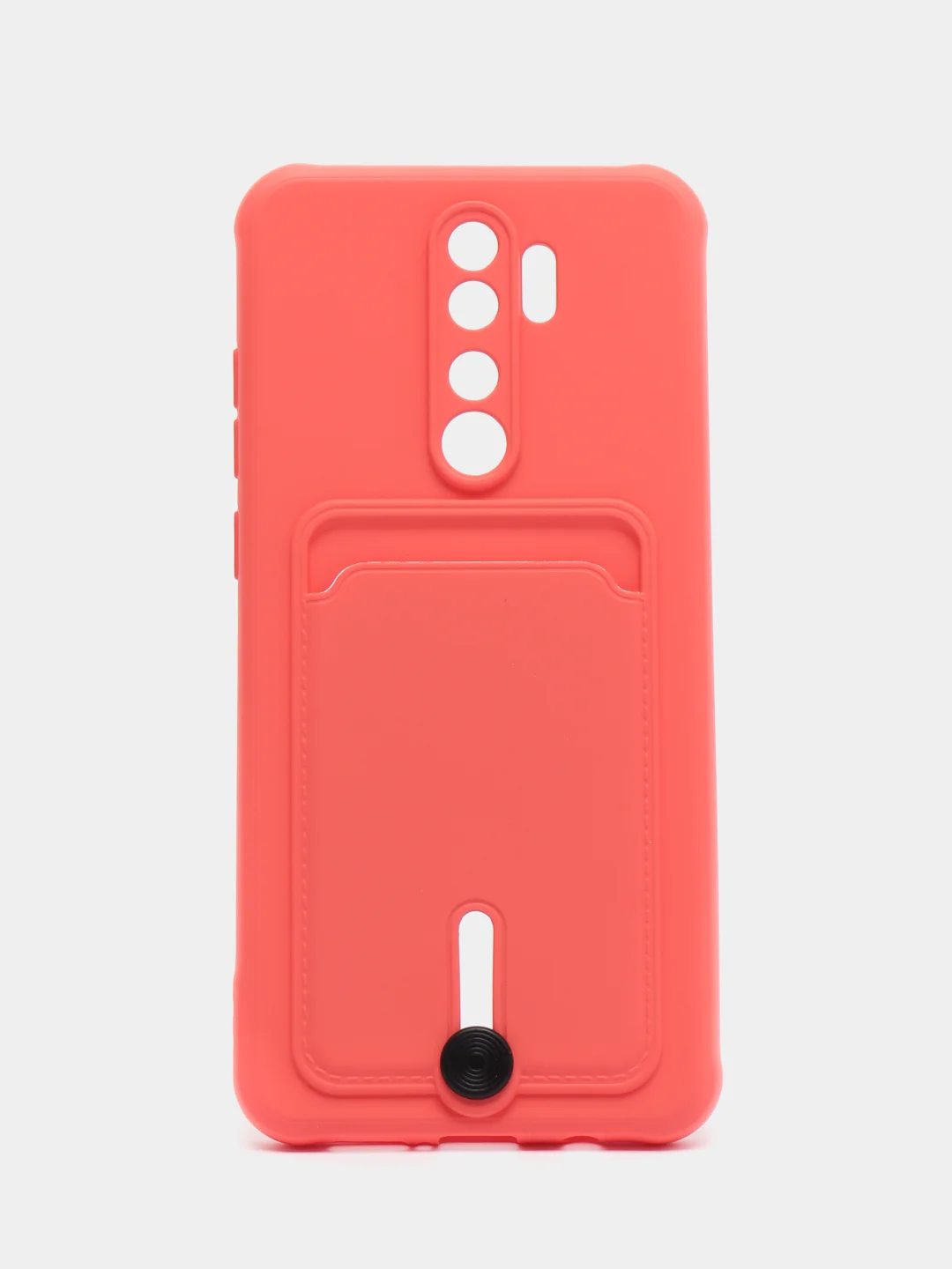 Коралловый чехол для Xiaomi Redmi Note 8 Pro (Редми Нот 8 Про) силиконовый , с карманом