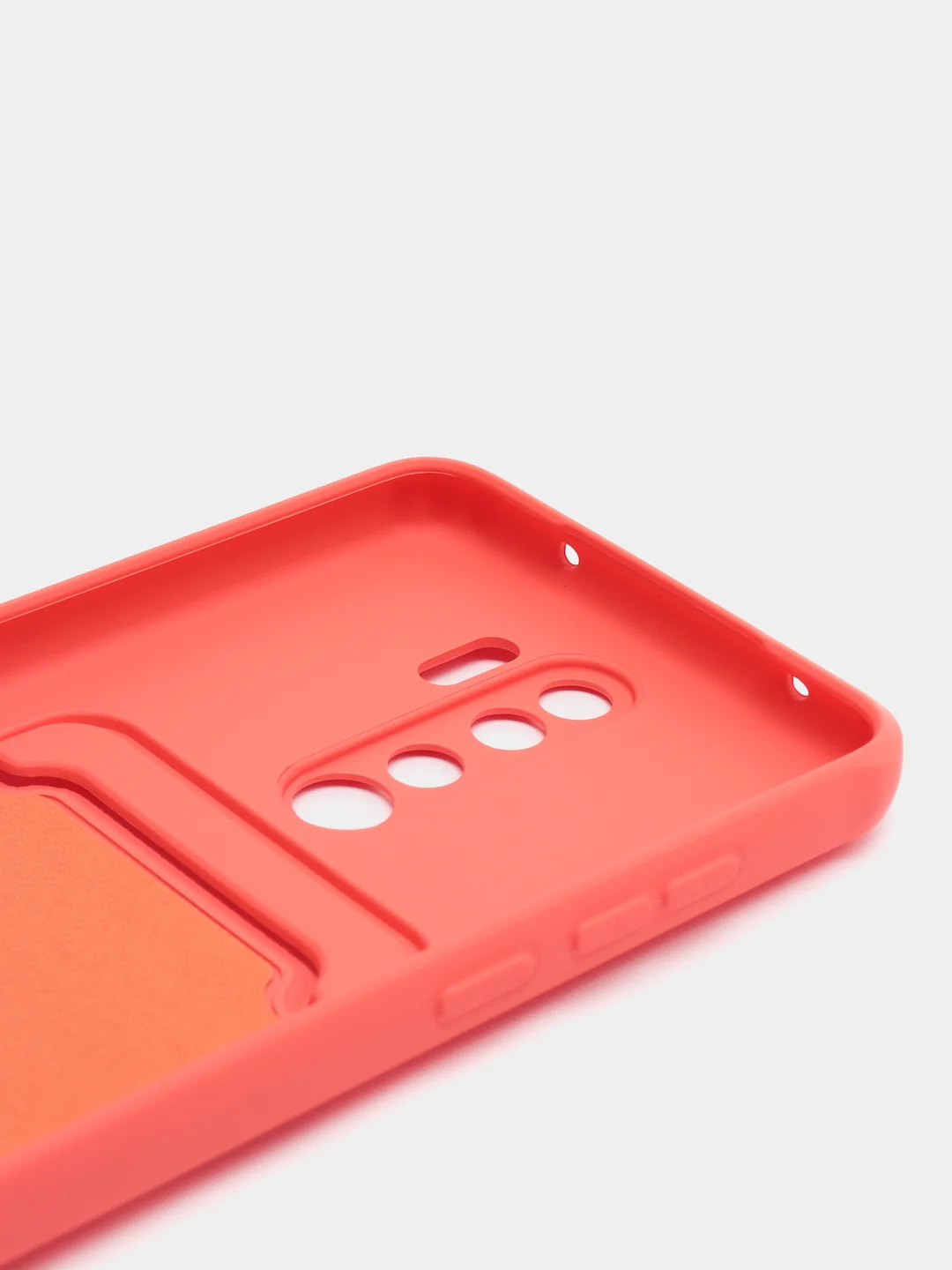 Коралловый чехол для Xiaomi Redmi Note 8 Pro (Редми Нот 8 Про) силиконовый , с карманом