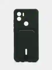 Тёмно-зелёный чехол Xiaomi Redmi A1 Plus, A2 Plus A1+ A2+ (Редми А1 Плюс А2 Плюс) силиконовый с карманом