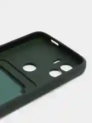 Тёмно-зелёный чехол Xiaomi Redmi A1 Plus, A2 Plus A1+ A2+ (Редми А1 Плюс А2 Плюс) силиконовый с карманом