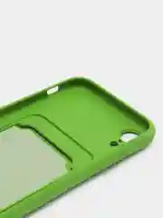 Лайм силиконовый чехол для iPhone XR (Айфон ХР) с карманом для карт, чехол на айфон