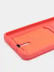 Коралловый силиконовый чехол для Samsung Galaxy S23 Plus, S23+ (Самсунг Галакси С23 Плюс), с карманом