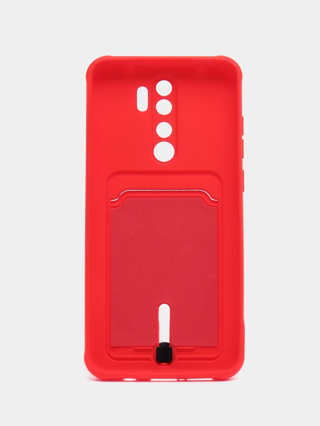 Красный чехол для Xiaomi Redmi Note 8 Pro (Редми Нот 8 Про) силиконовый , с карманом