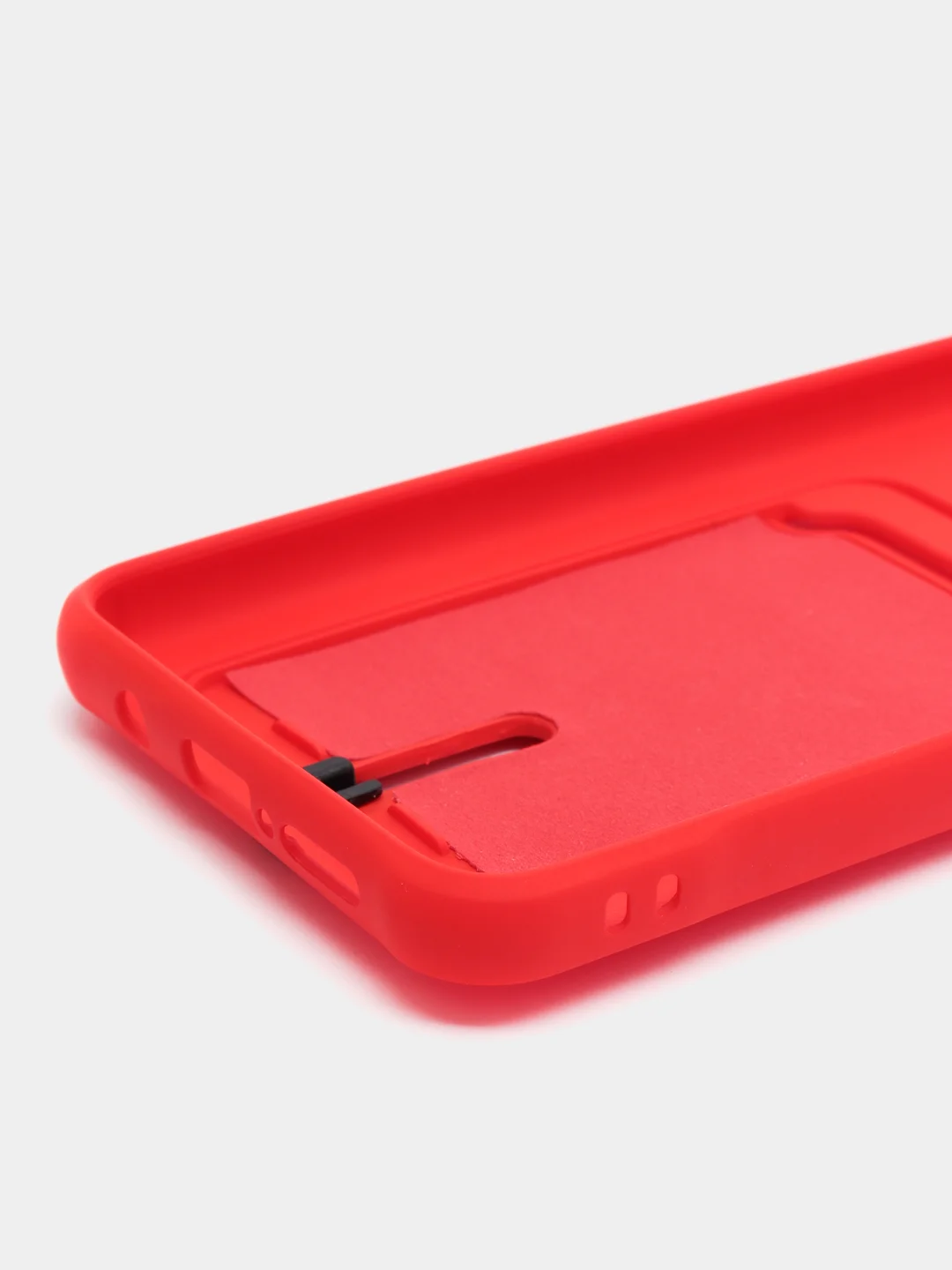 Красный чехол для Xiaomi Redmi Note 8 Pro (Редми Нот 8 Про) силиконовый , с карманом