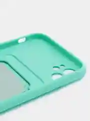 Мятный силиконовый чехол для Apple  iPhone 11 (Айфон 11), чехол на айфон 11 с карманом