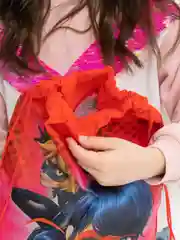 Алый мешок для обуви, в школу