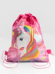 Кораллово-розовый мешок для обуви, в школу