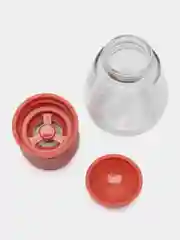 Красный мельница механическая для специй, из закаленного стекла