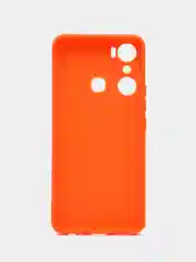 Оранжевый чехол Infinix HOT 20i (Хот 20 ай), прозрачный, силиконовый