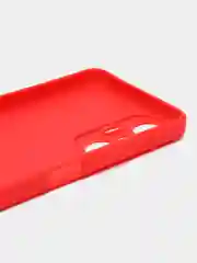 Красный чехол для Infinix Hot 20S (Инфиникс Хот 20с), силиконовый прозрачный