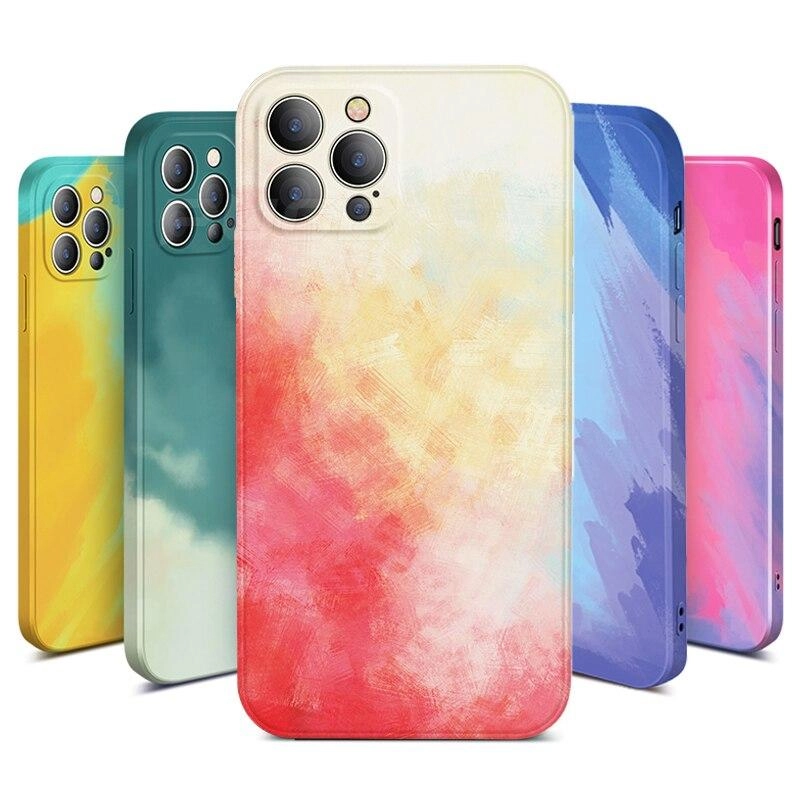 Силиконовый чехол с защитой камеры Xiaomi Redmi Note 11 Pro, 10S, 9T, 9C, 9  с рисунком