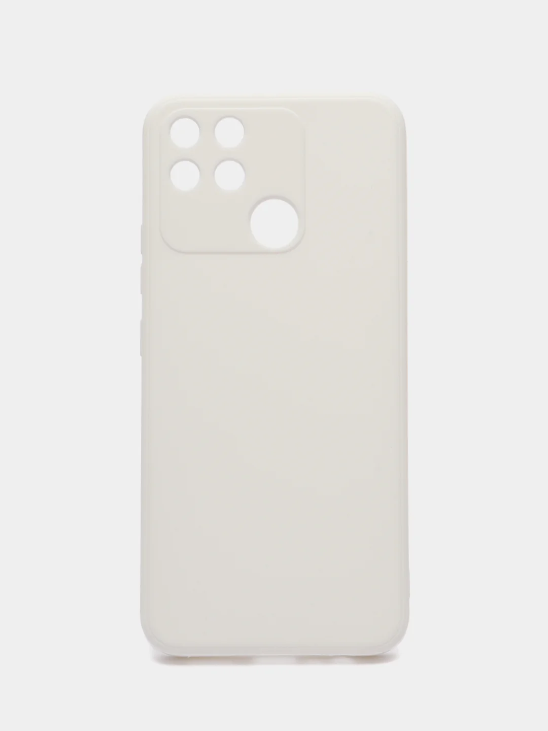 Белый чехол Realme NARZO 50A силиконовый (Реалми НАРЗО 50А)