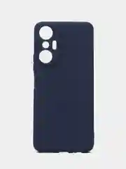 Синий чехол для Infinix Hot 20S (Инфиникс Хот 20с), силиконовый прозрачный