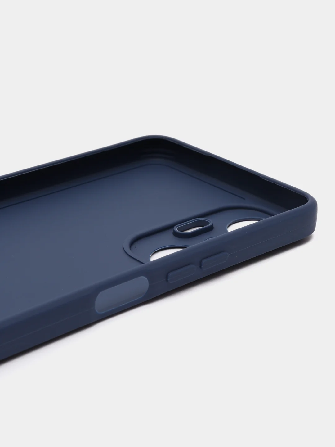 Синий чехол для Infinix Hot 20S (Инфиникс Хот 20с), силиконовый прозрачный