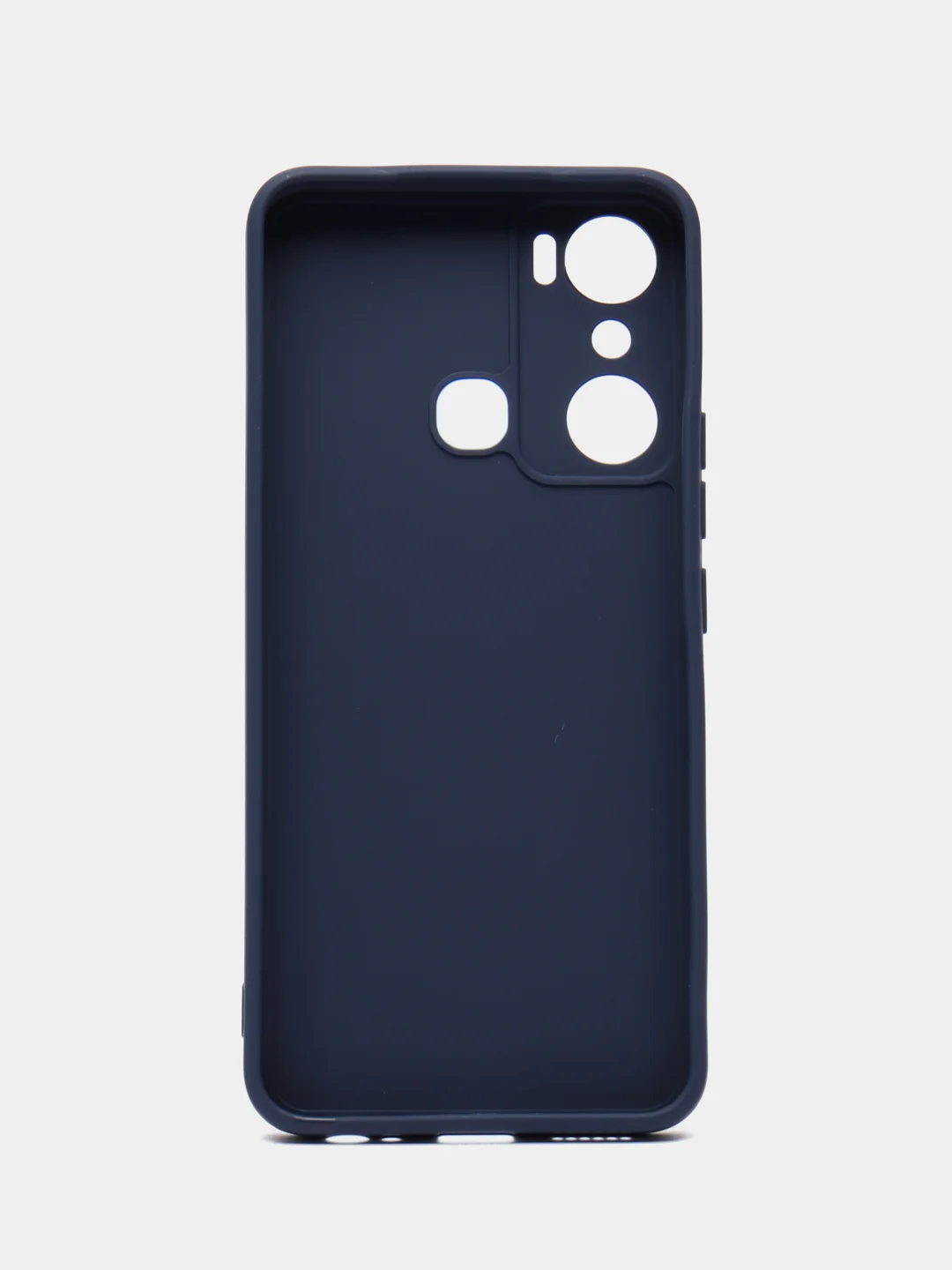 Синий чехол Infinix HOT 20i (Хот 20 ай), прозрачный, силиконовый