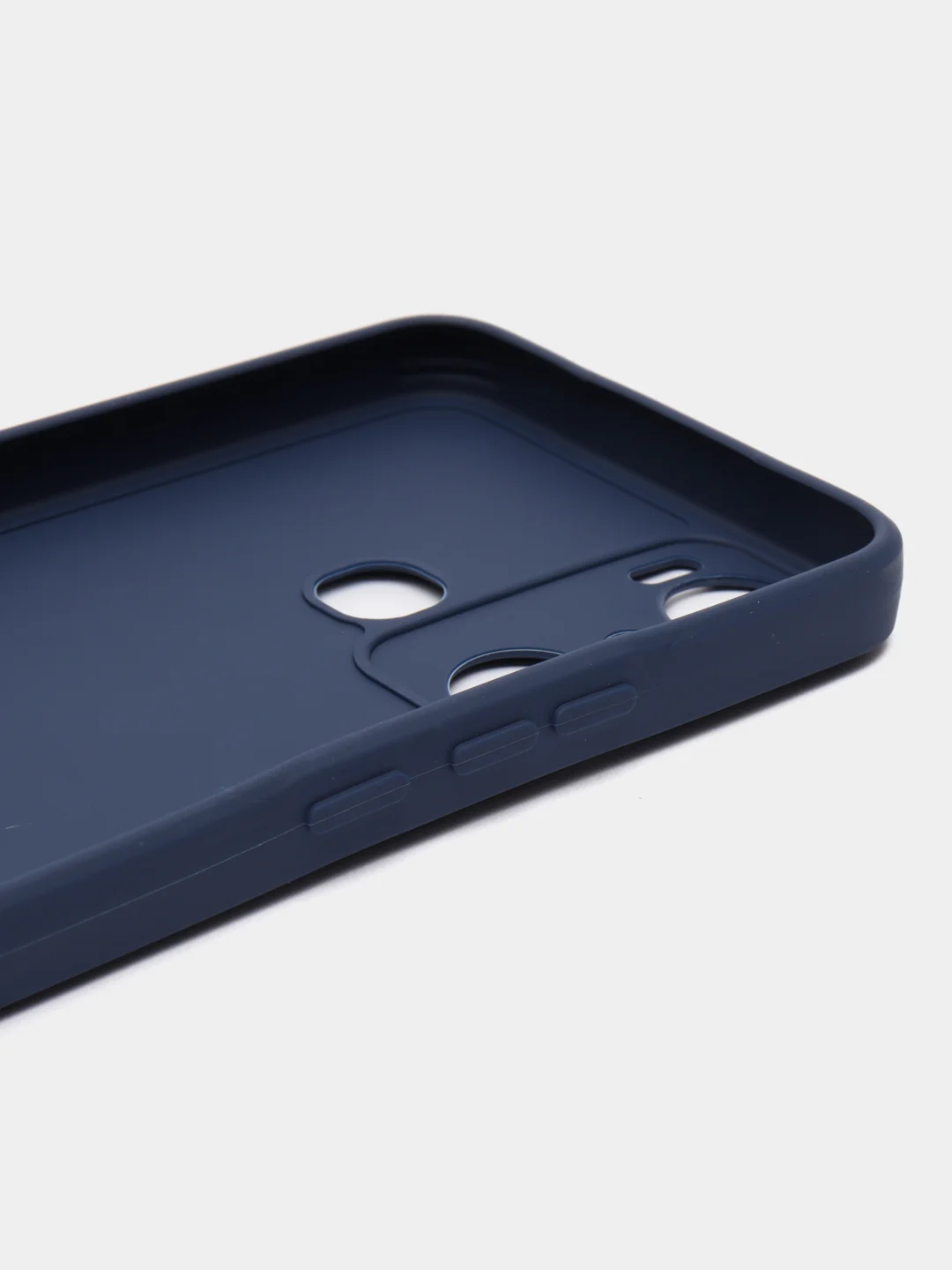 Синий чехол Infinix HOT 20i (Хот 20 ай), прозрачный, силиконовый