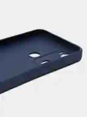 Синий чехол Infinix HOT 20i (Хот 20 ай), прозрачный, силиконовый