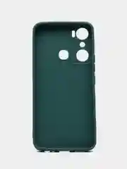 Зеленый чехол Infinix HOT 20i (Хот 20 ай), прозрачный, силиконовый