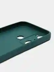 Зеленый чехол Infinix HOT 20i (Хот 20 ай), прозрачный, силиконовый