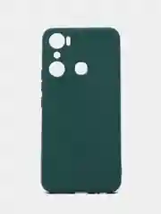 Зеленый чехол Infinix HOT 20i (Хот 20 ай), прозрачный, силиконовый
