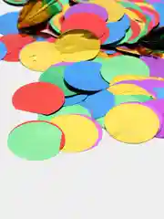 Разноцветный конфетти фольгированные, 3 см, 15 г, для подарков, шаров, именинника, молодоженов