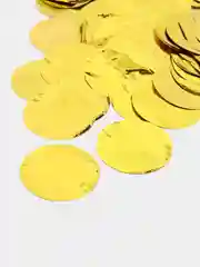 Золотой конфетти фольгированные, 4см, 15г, для праздника, шаров, подарков, именинника, молодоженов