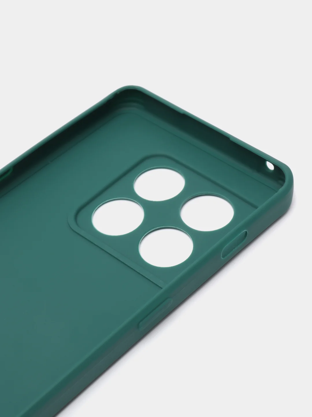 Зеленый силиконовый чехол для OnePlus 10 Pro (One Plus / Ван Плюс 10 Про / 1+), прозрачный