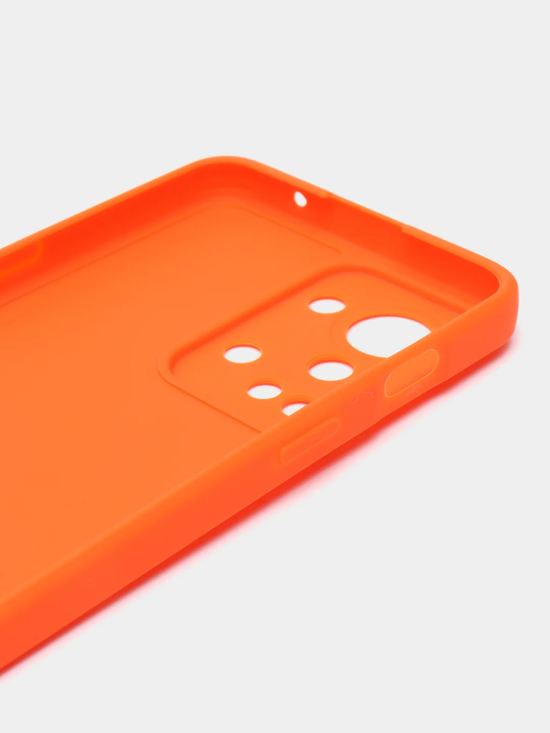 Оранжевый силиконовый чехол для OnePlus Nord 2T (One Plus / 1+ / Ван Плюс Норд 2Т), прозрачный