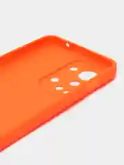 Оранжевый силиконовый чехол для OnePlus Nord 2T (One Plus / 1+ / Ван Плюс Норд 2Т), прозрачный