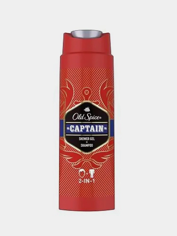 OLD SPICE Гель для душа + шампунь 2в1 Captain 250мл