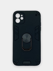 Чехол Apple iPhone 11 (6.1), противоударный, с металлической подставкой кольцом