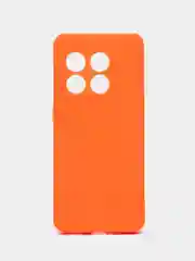 Оранжевый силиконовый чехол для OnePlus 10 Pro (One Plus / Ван Плюс 10 Про / 1+), прозрачный