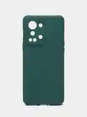 Зеленый силиконовый чехол для OnePlus Nord 2T (One Plus / 1+ / Ван Плюс Норд 2Т), прозрачный