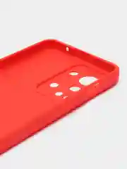Красный силиконовый чехол для OnePlus Nord 2T (One Plus / 1+ / Ван Плюс Норд 2Т), прозрачный