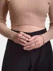 Серебряный набор колец из 9 штук