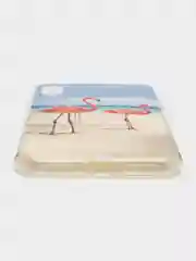 Кораллово-розовый яркий чехол, цветные принты-картинки iPhone 5S/SE/6/6S/7/8/Plus/X/XS/XR/11/12/Mini/Pro/Max