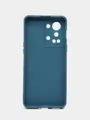Синий силиконовый чехол для OnePlus Nord 2T (One Plus / 1+ / Ван Плюс Норд 2Т), прозрачный