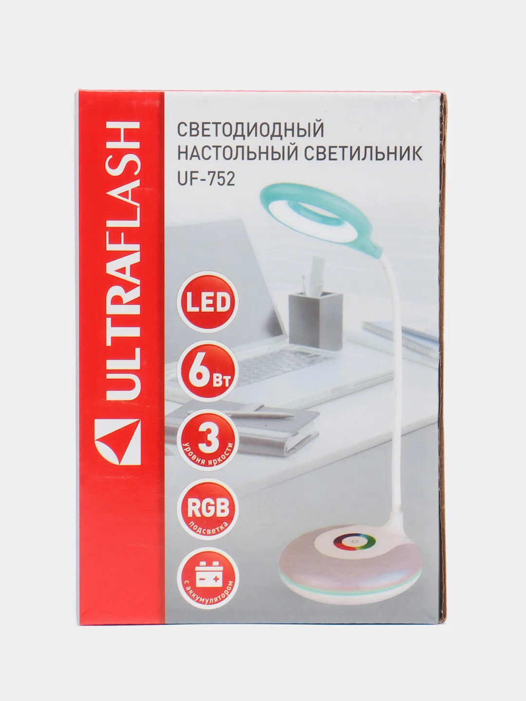 Голубой настольный светодиодный светильник Ultraflash UF-752
