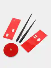 Красный часы настенные DIY, 80-120 см