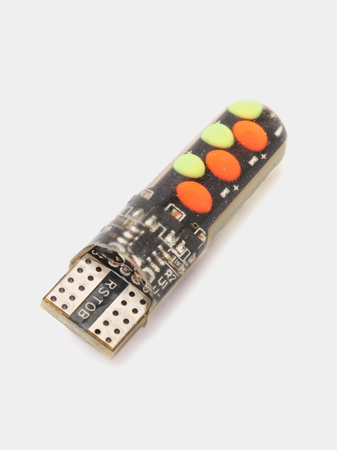 Разноцветные Светодиодные Лампы RGB в Габариты T10 с Пультом, W5W, Пара