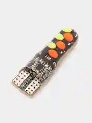 Разноцветные Светодиодные Лампы RGB в Габариты T10 с Пультом, W5W, Пара