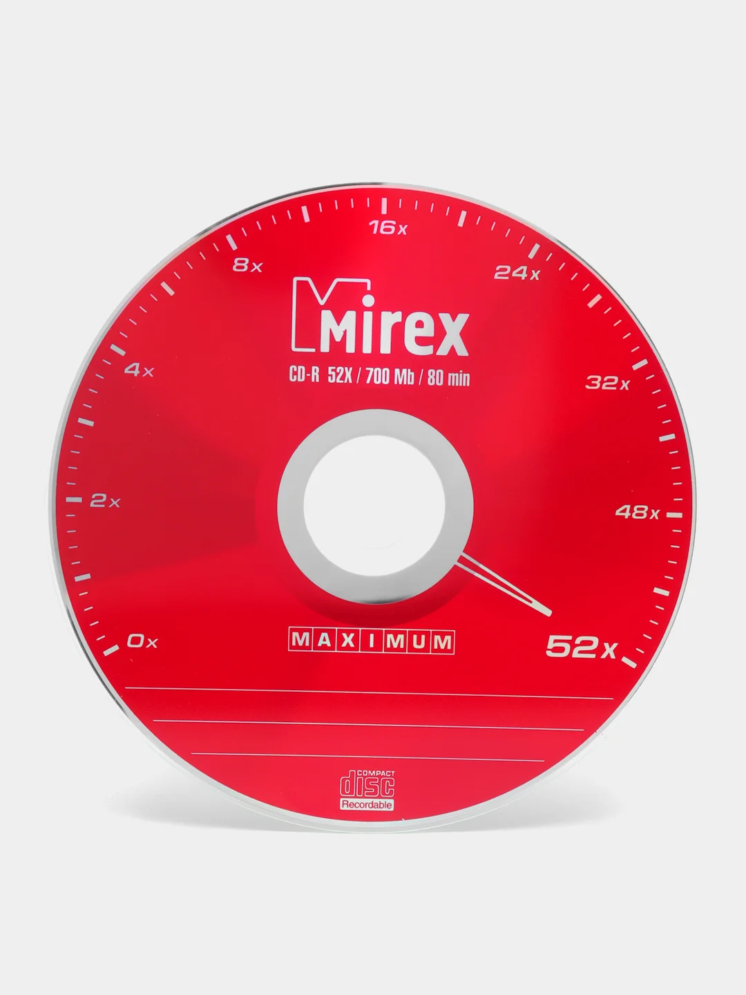 Диск CD-R 52x 700Mb, Slim Case, Mirex MAXIMUM