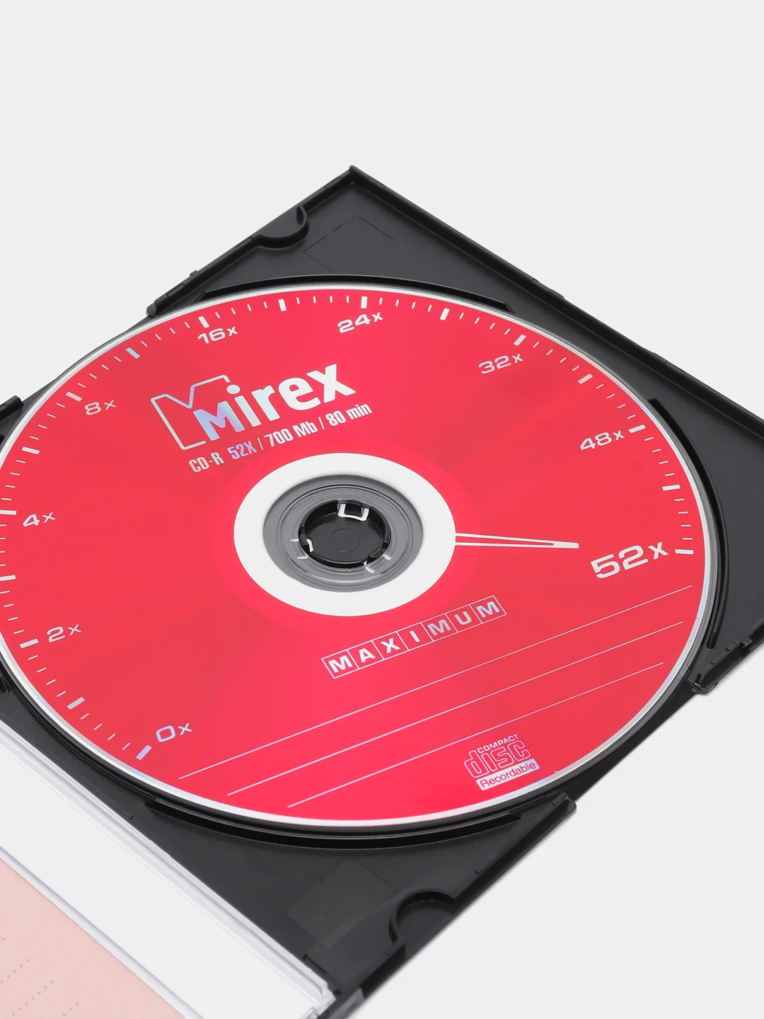 Диск CD-R 52x 700Mb, Slim Case, Mirex MAXIMUM